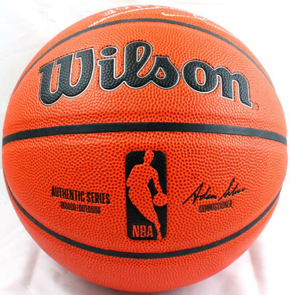 Ralph Sampson & Hakeem Olajuwon Signed Wilson NBA Basketball