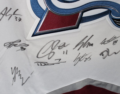 Colorado Avalanche Team Signed Adidas Authentic White Jersey (18+ Sigs)
