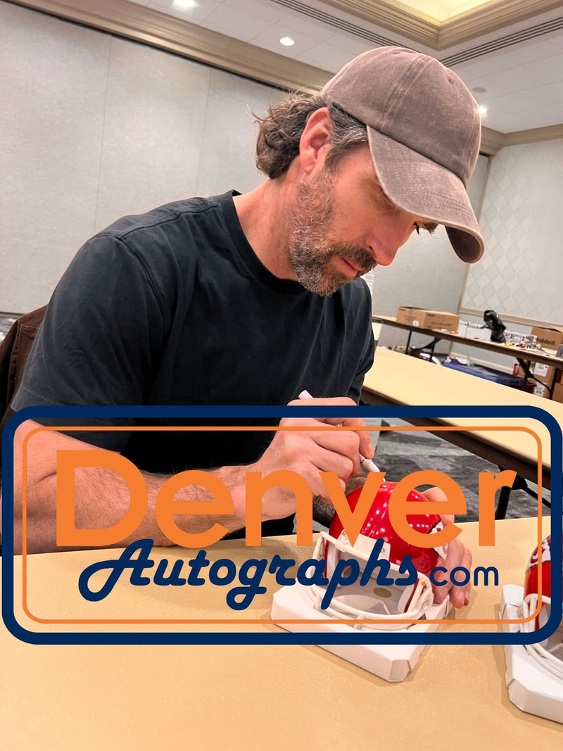Jared Allen Autographed Kansas City Chiefs VSR4 Mini Helmet HOF Inscription