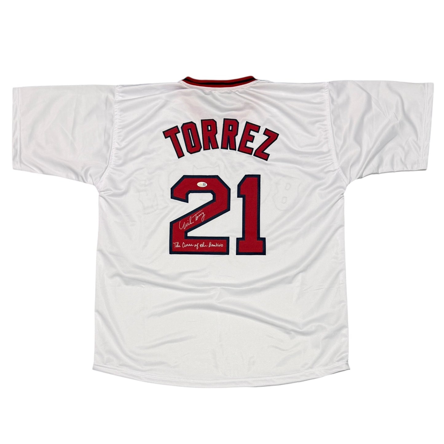 Mike Torrez Signed Boston Red Sox Custom Jersey (Curse of Bambino)