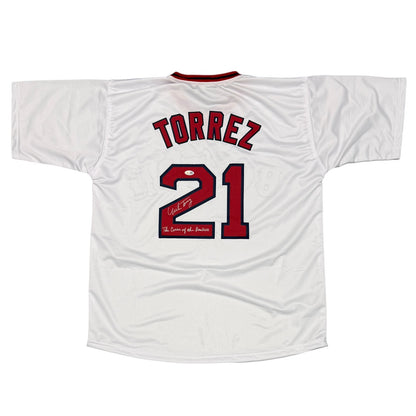 Mike Torrez Signed Boston Red Sox Custom Jersey (Curse of Bambino)