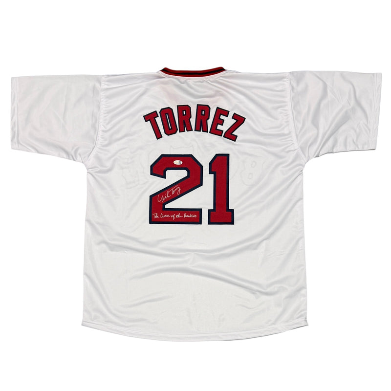 Mike Torrez Signed Boston Red Sox Custom Jersey (Curse of Bambino)