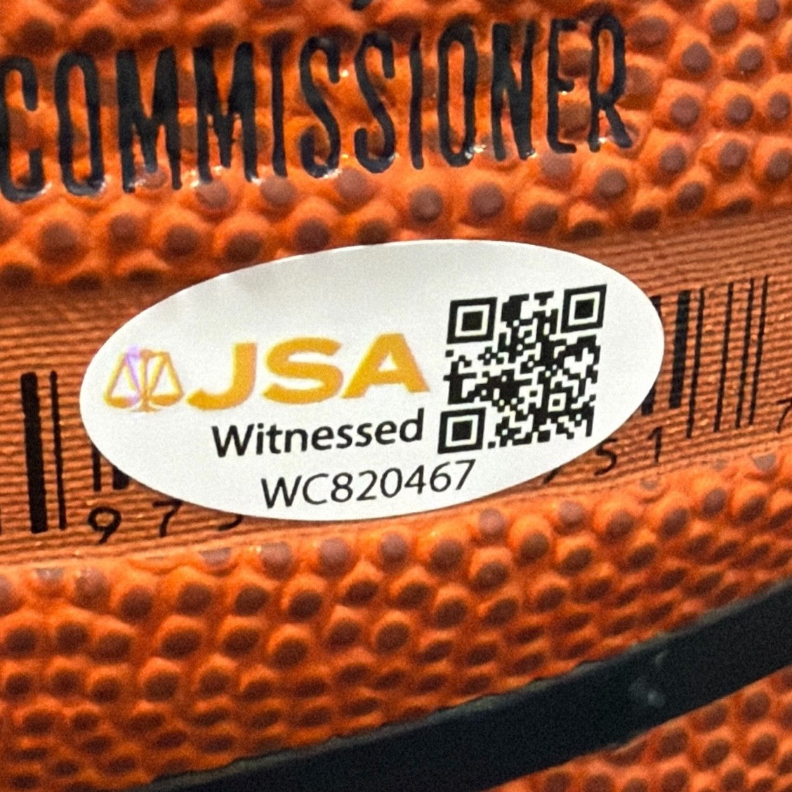 Charles Oakley Signed Wilson NBA Basketball JSA Witness