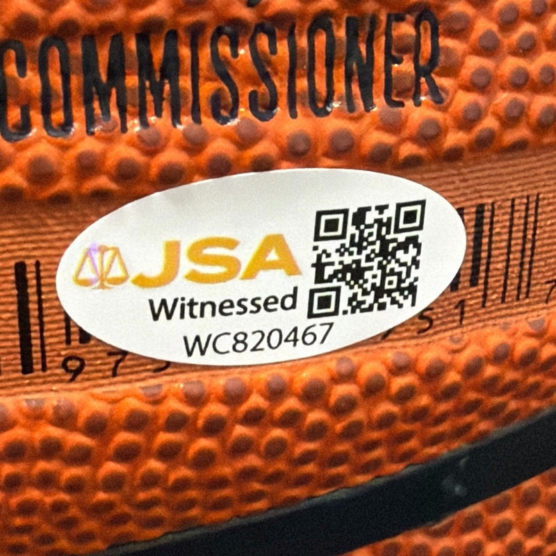 Charles Oakley Signed Wilson NBA Basketball JSA Witness