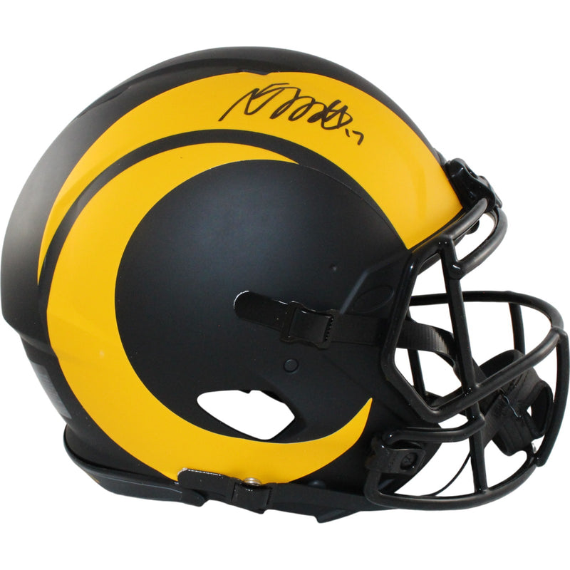 Davante Adams Signed Los Angeles Rams Full Size Pro Eclipse Helmet
