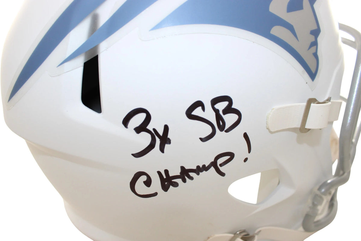 Mike Vrabel Signed New England Patriots Full Size Replica Helmet