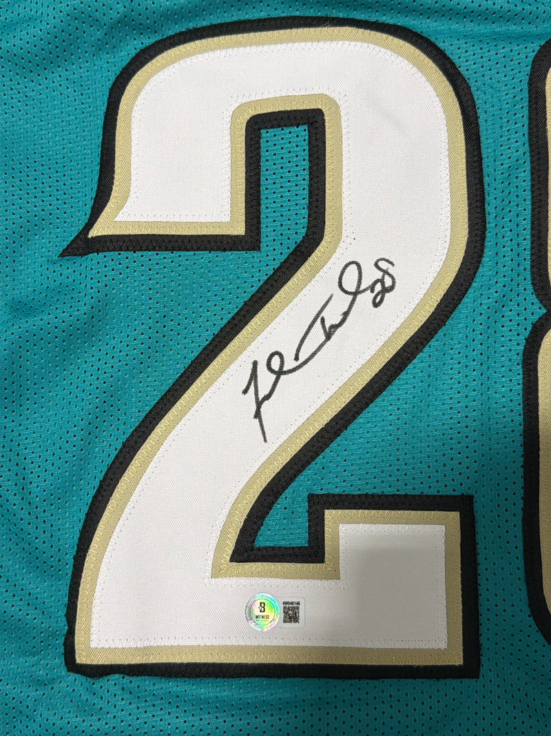 Fred Taylor Autographed Jacksonville Jaguars Custom Jersey