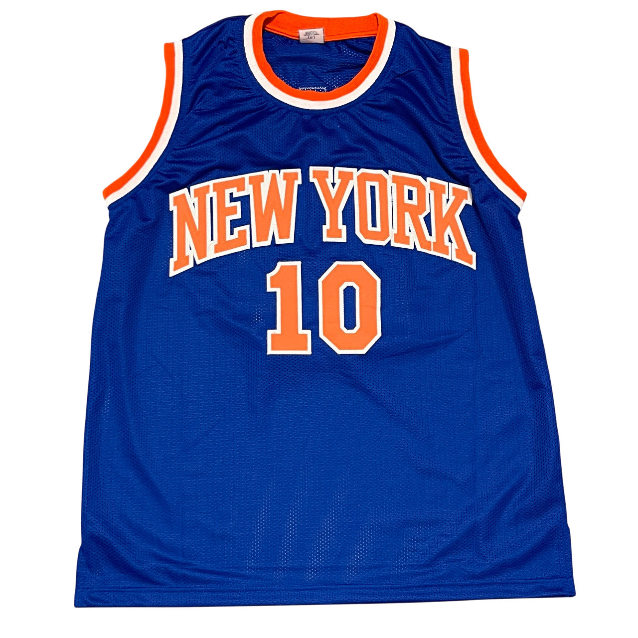 Walt Frazier Signed New York Knicks Custom Basketball Jersey Beckett Witnessed