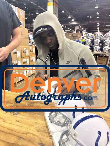 Edgerrin James Indianapolis Colts Autographed VSR4 Mini Helmet