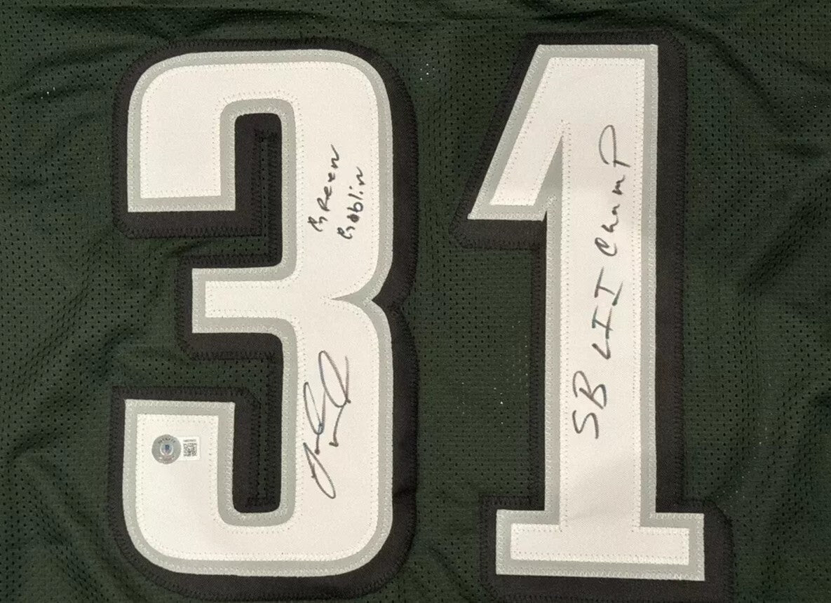 Jalen Mills Signed Philadelphia Eagles Custom Jersey (SB & GG Inscribed) BAS