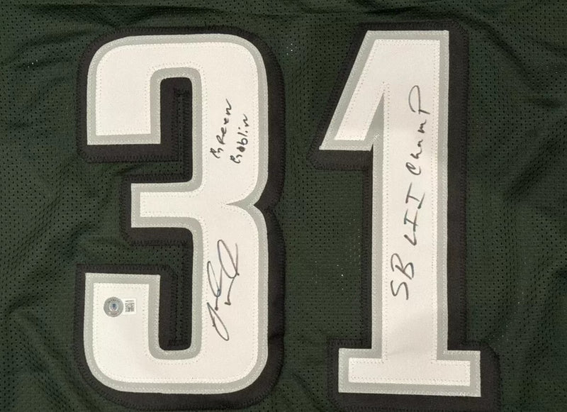 Jalen Mills Signed Philadelphia Eagles Custom Jersey (SB & GG Inscribed) BAS