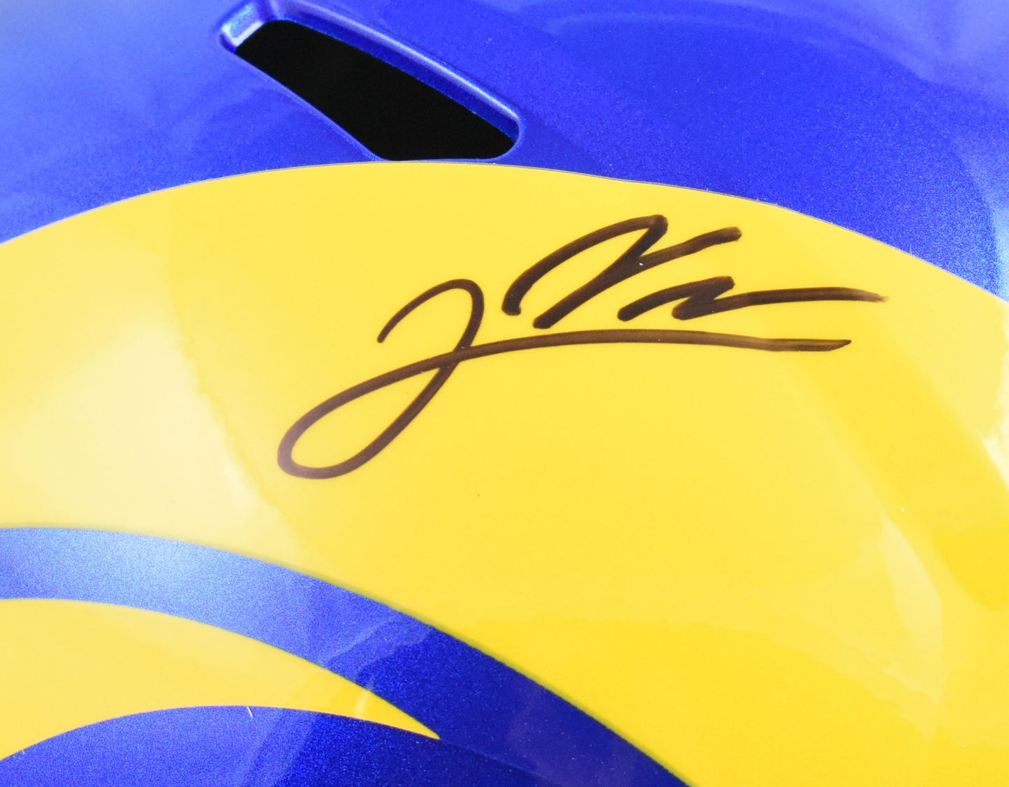 Jared Verse Signed Los Angeles Rams Full Size Speed Replica Helmet