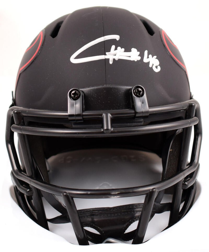 Christian Harris Signed Houston Texans Eclipse Speed Mini Helmet