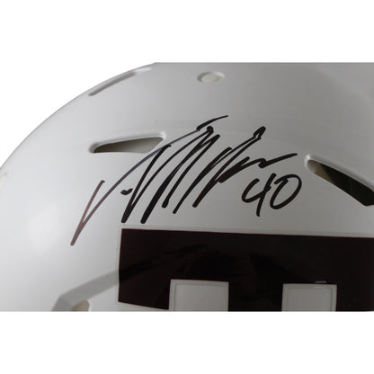 Von Miller Autographed Texas A&M Aggies Full Size Authentic Helmet (White)