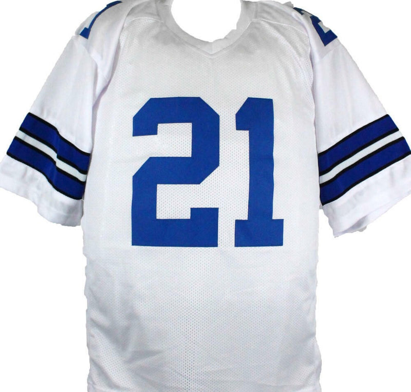 Ezekiel Elliott Autographed White Custom Football Jersey