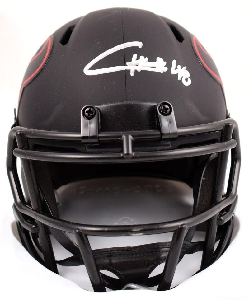 Christian Harris Signed Houston Texans Eclipse Speed Mini Helmet