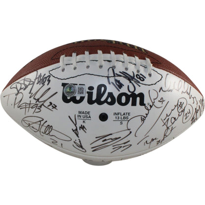 Butkus, Dorsett & More Multi-Signed NFL Hall of Fame Logo Football