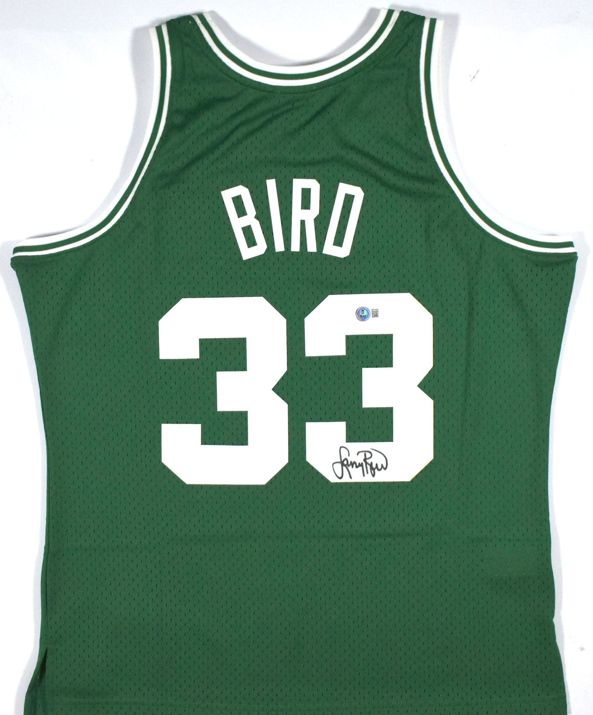 Larry Bird Autographed Boston Celtics Mitchell & Ness Green Jersey