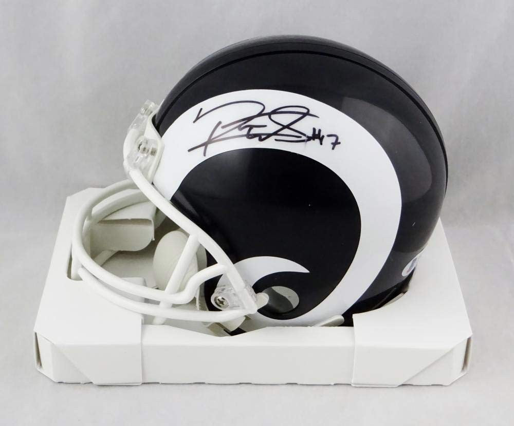 Robert Woods Signed Los Angeles Rams Black Mini Helmet