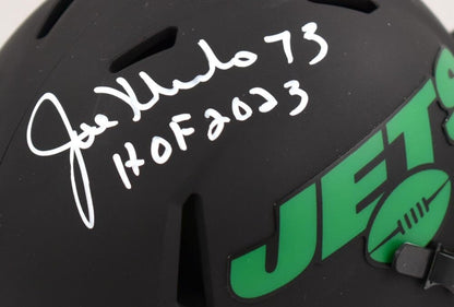 Joe Klecko Signed New York Jets Eclipse Speed Mini Helmet HOF 2023