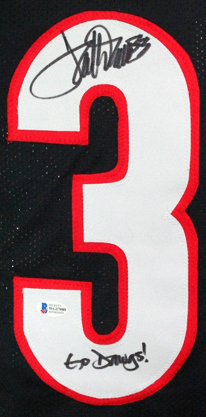 Terrell Davis Autographed Georgia Bulldogs Custom Jersey