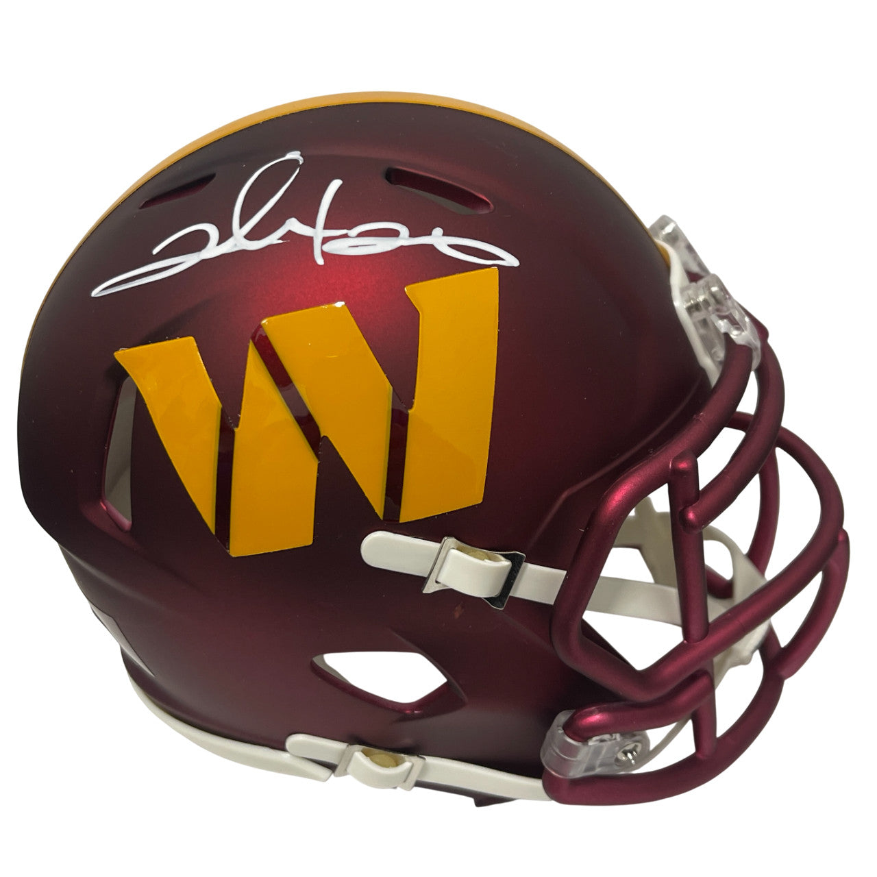 Clinton Portis Signed Washington Speed Mini Helmet Beckett Witnessed