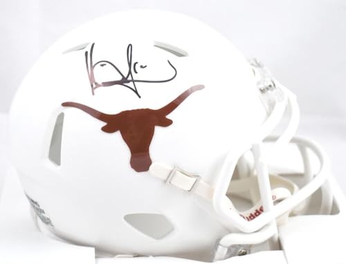 Vince Young Signed Texas Longhorns Black Speed Mini Helmet