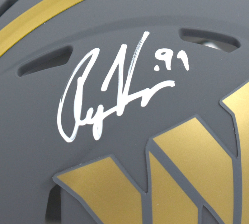 Ryan Kerrigan Signed Washington Commanders Slate Speed Mini Helmet