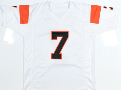 Boomer Esiason Autographed Cincinnati Bengals White Custom Jersey