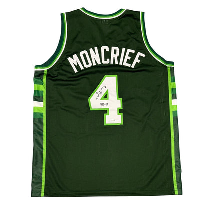 Sidney Moncrief Signed Milwaukee Bucks Custom Jersey (HOF 19)
