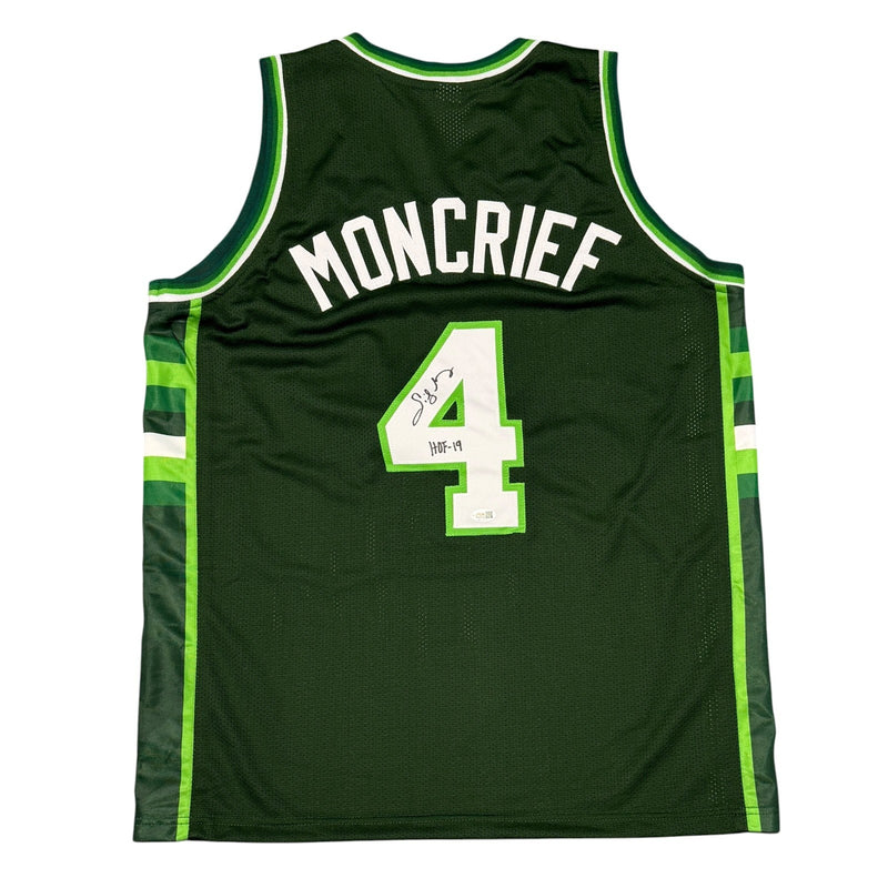 Sidney Moncrief Signed Milwaukee Bucks Custom Jersey (HOF 19)