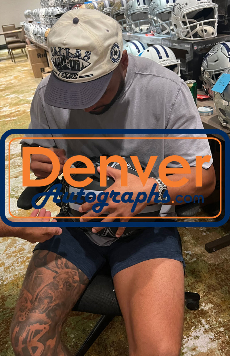 Dak Prescott Autographed Dallas Cowboys Full Size Authentic Eclipse Helmet