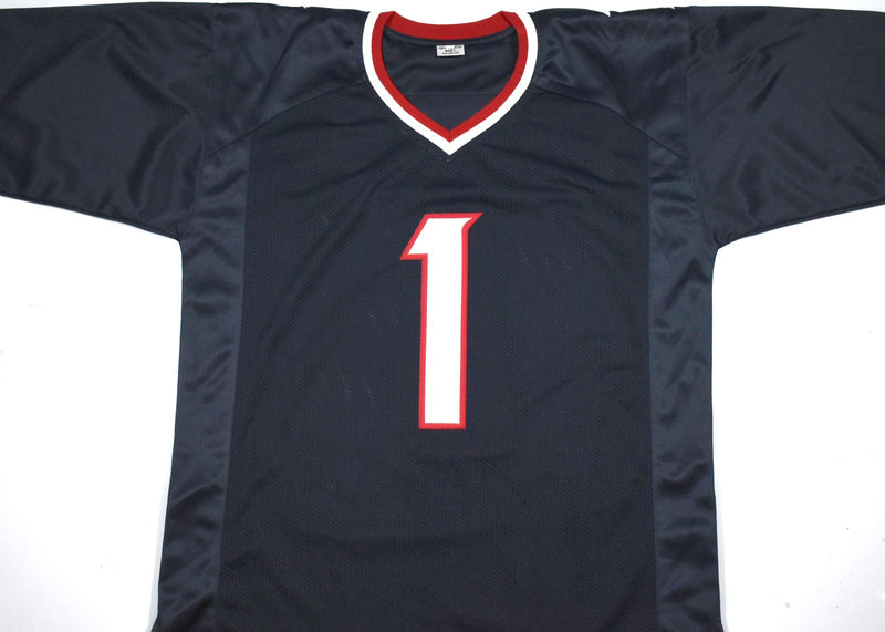 Stefon Diggs Autographed Blue Custom Jersey