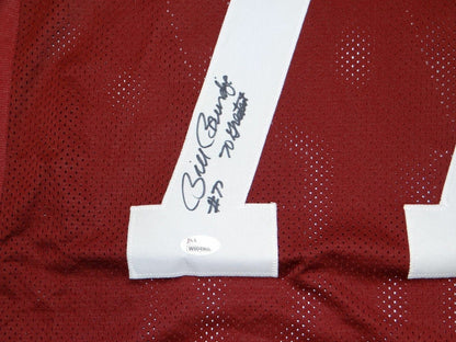 Bill Brundige Autographed Washington Maroon Custom Jersey