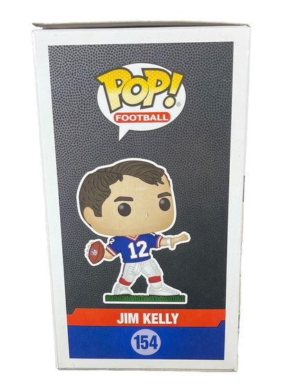 Jim Kelly Signed Buffalo Bills Funko Pop #154 Beckett Witness COA