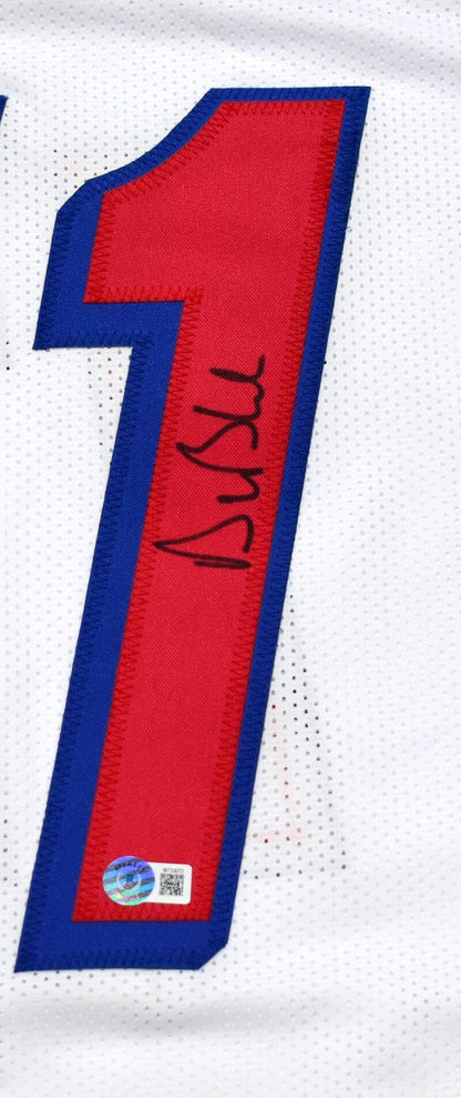 Drew Bledsoe Autographed White Custom Jersey