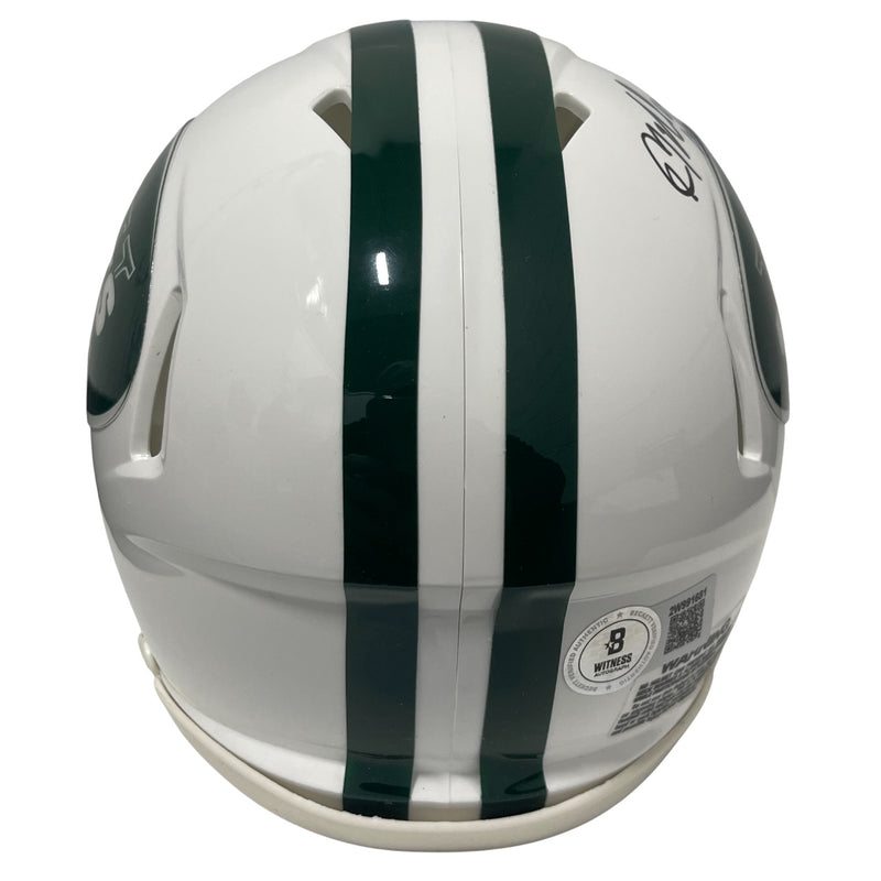 Kevin Mawae Signed New York Jets Throwback Mini Helmet (HOF 2019)