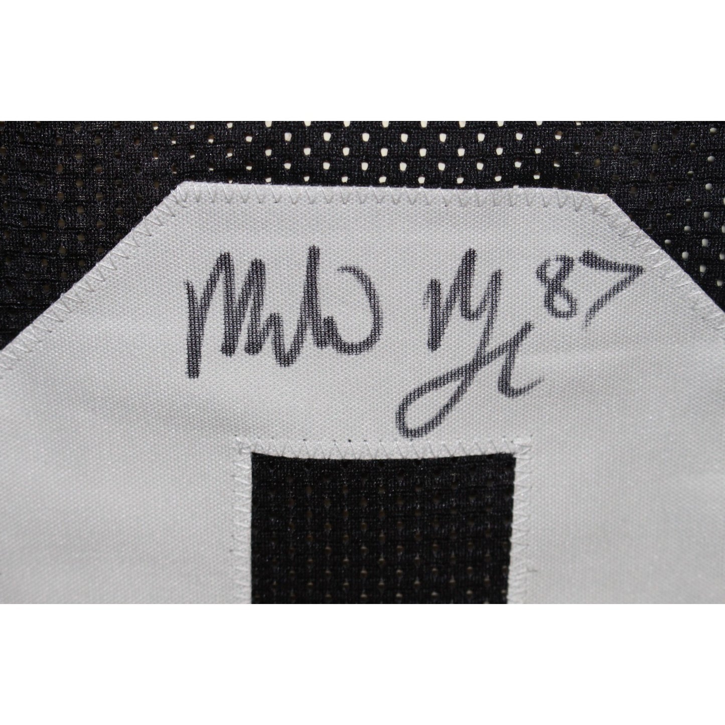 Michael Mayer Autographed Raiders Style Black Jersey "Raider Nation" BAS