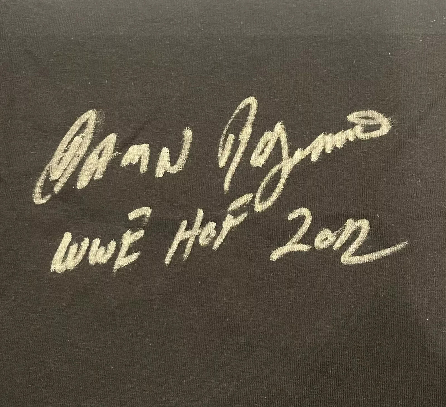 Ron Simmons Autographed "Damn" Inscription Custom T-Shirt WWE BAS COA