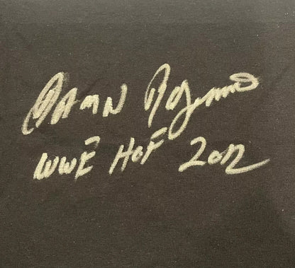 Ron Simmons Autographed "Damn" Inscription Custom T-Shirt WWE BAS COA