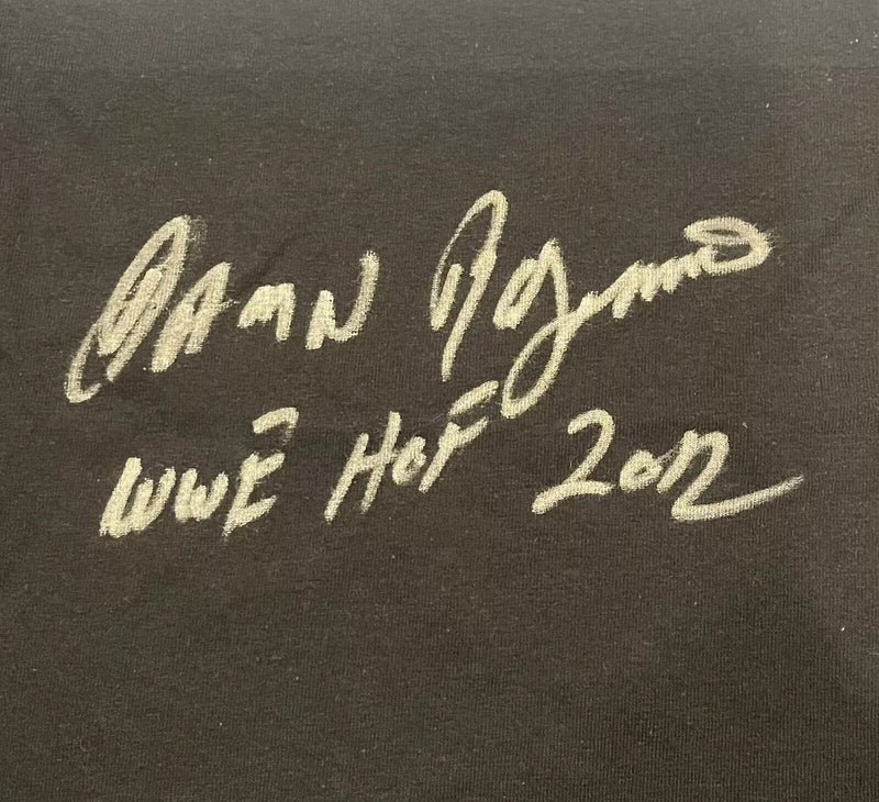 Ron Simmons Autographed "Damn" Inscription Custom T-Shirt WWE BAS COA