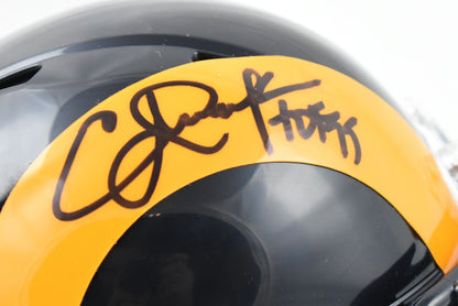 Eric Dickerson Signed Los Angeles Rams 1981-1999 Speed Mini Helmet