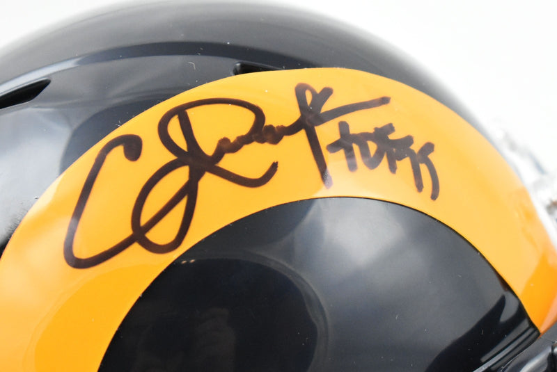 Eric Dickerson Signed Los Angeles Rams 1981-1999 Speed Mini Helmet
