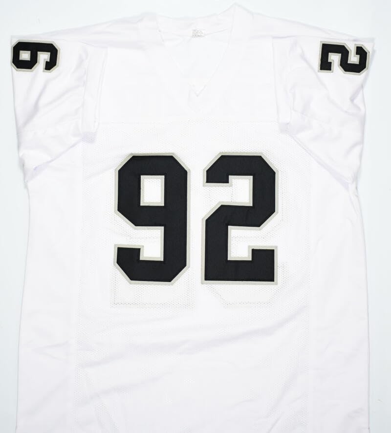 Richard Seymour Autographed Oakland Raiders White Custom Jersey