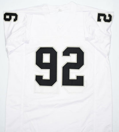 Richard Seymour Autographed Oakland Raiders White Custom Jersey
