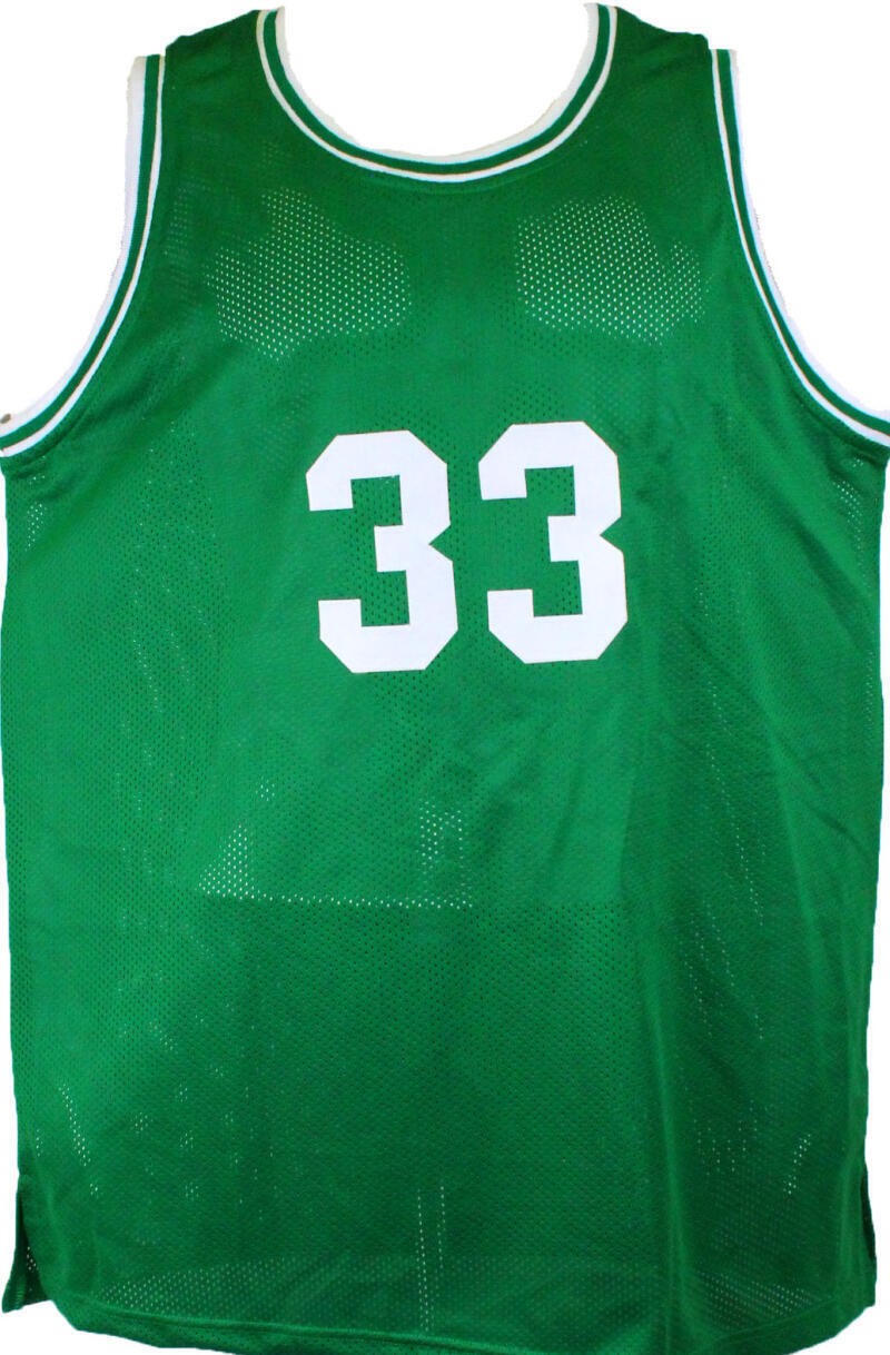 Magic Johnson Autographed Green Custom Basketball Jersey