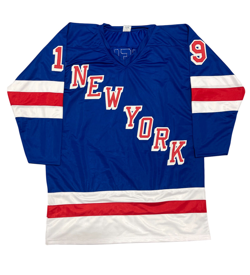 Jean Ratelle Signed New York Rangers Custom Jersey (HOF 85)