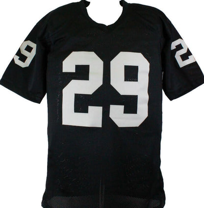 Eric Dickerson Autographed Black Custom Jersey with HOF Inscription