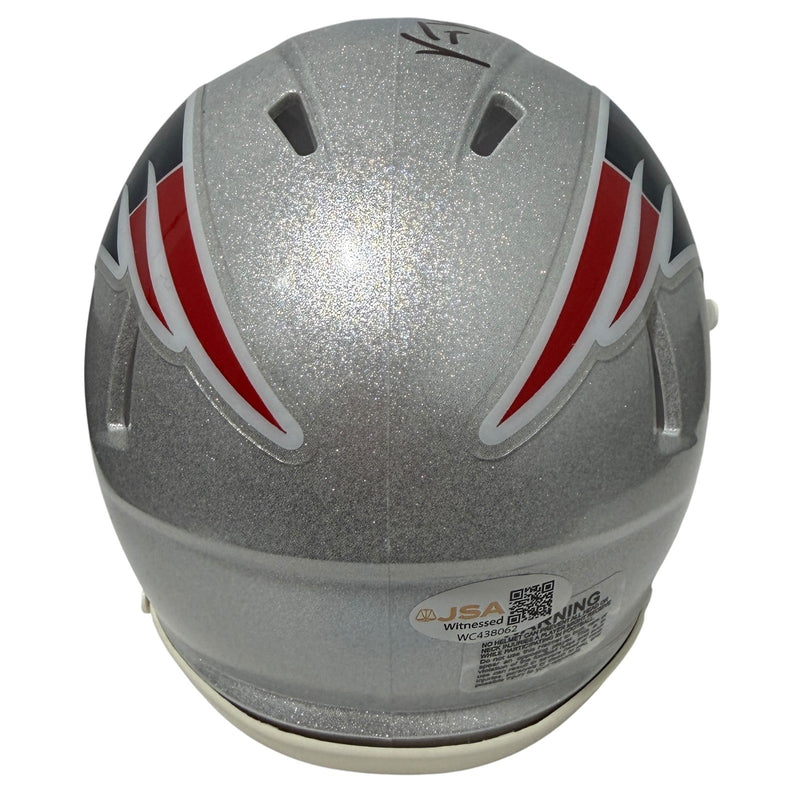Vince Wilfork New England Patriots Signed Speed Mini Helmet JSA