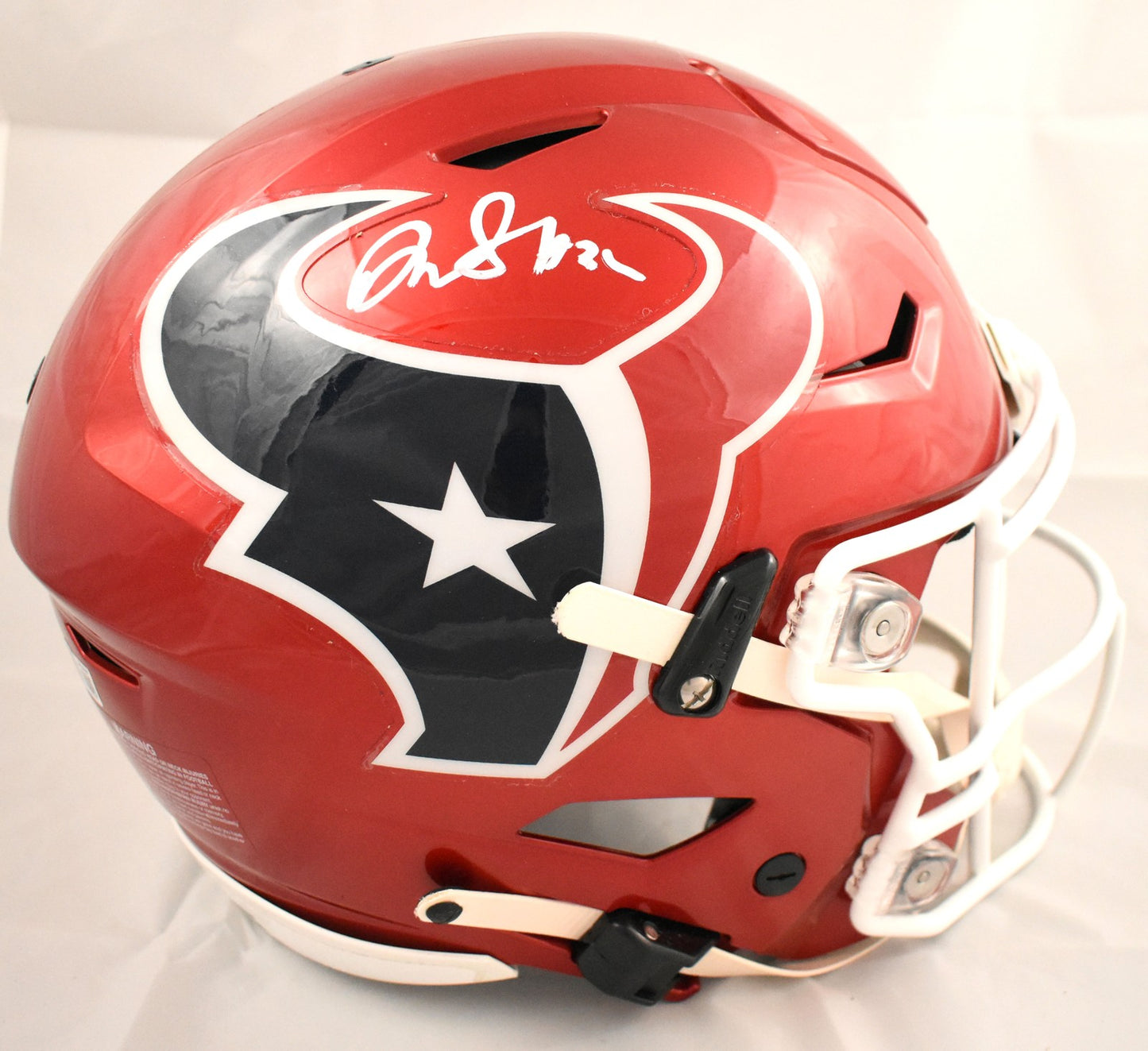 David Montgomery Signed Houston Texans Flash Full Size Speedflex Helmet